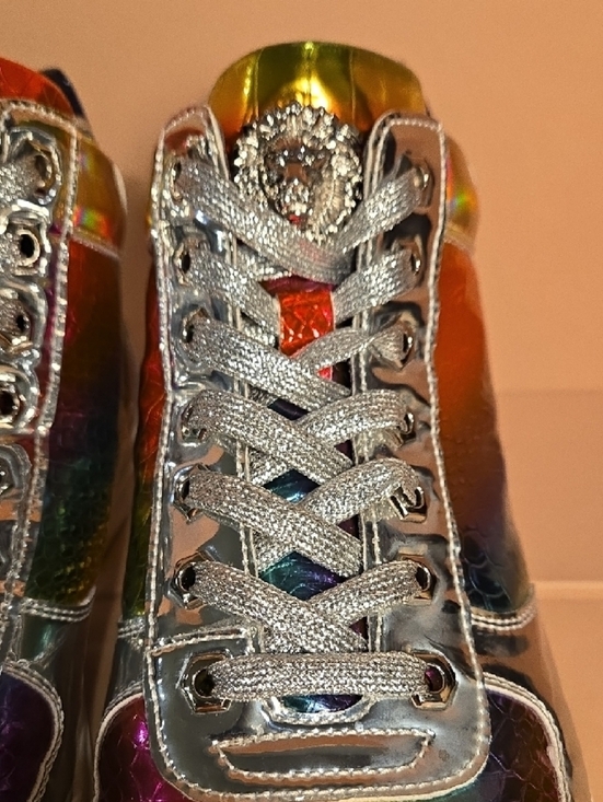 F-I2384 Multi Color Lace up High top Sneaker Encore by Fiesso main image 13